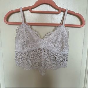 White mesh tank top